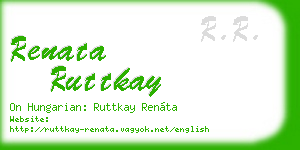 renata ruttkay business card
